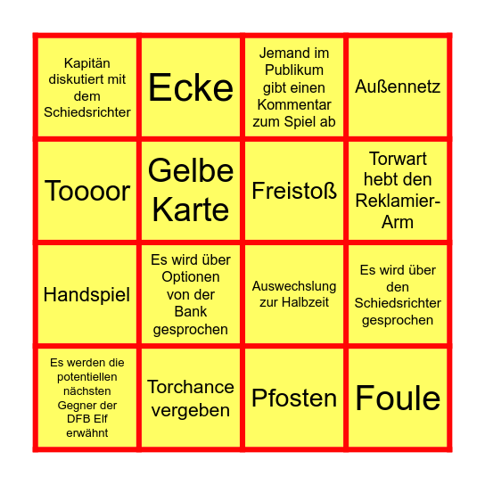 WM - BINGO Card