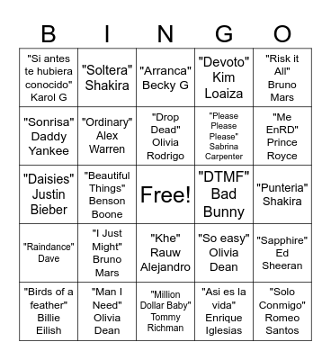 Back to School 2026 Bingo Card