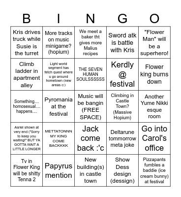 DeltaBingo Card