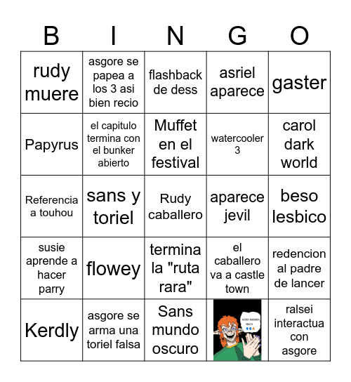 naco rune Bingo Card