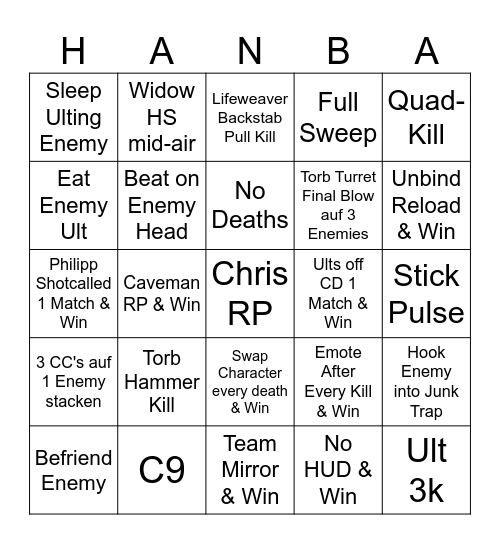 Pi- Bingo Card