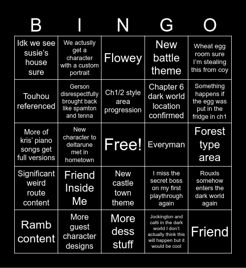 R Bingo Card