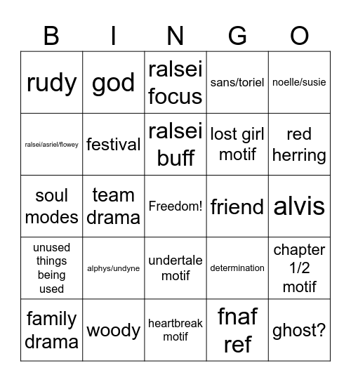 chapter 5 Bingo Card