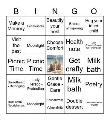 Kayli's Cancer Season Bingo Card