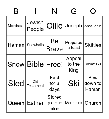 I can be brave! Bingo Card