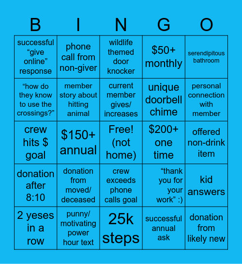 Envingoment Mingo Bingo Card