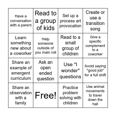 Teacher Summer Fun Bingo Card