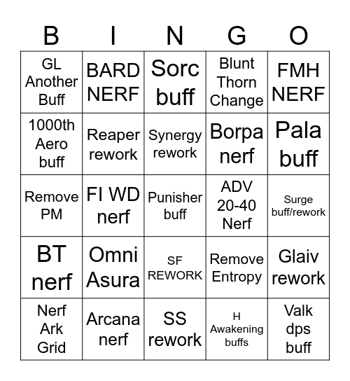KR Balance PATCH BINGO Card