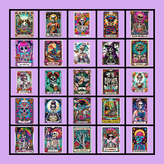 Free Soul Guidance Tarot Bingo Card
