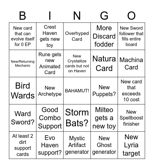 SOME BINGO CARD FOR NEXT SET Bingo Card
