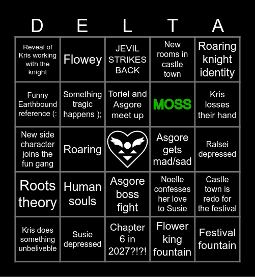 DELTARUNE CHAPTER 5 Bingo Card