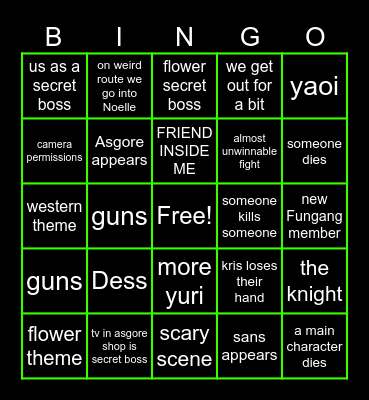 chapter 5 Bingo Card