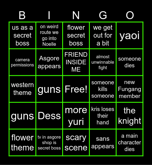 chapter 5 Bingo Card