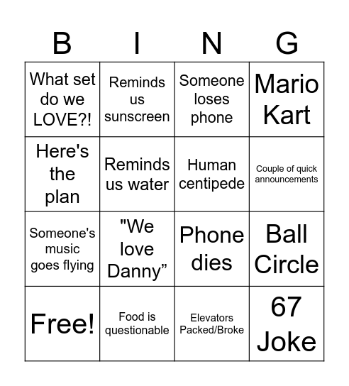 KS Masonic All State MB 2026 Bingo Card