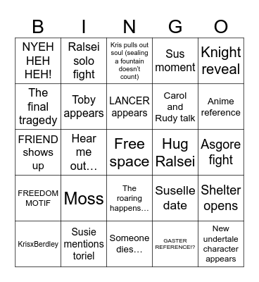 Chapter 5 bingo Card