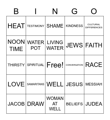 MY TESTIMONY IS MY BAIT Bingo Card