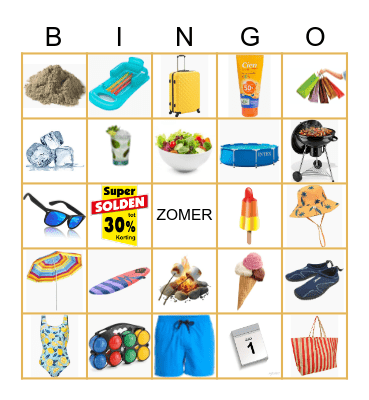 FIJNE VAKANTIE! Bingo Card