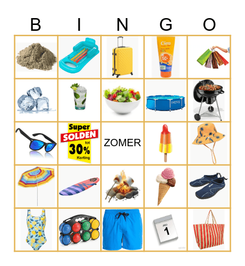 FIJNE VAKANTIE! Bingo Card