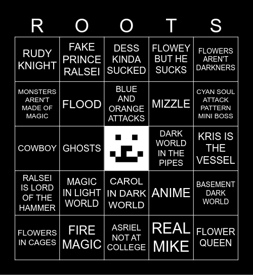 DELTARUNE Chapter 5 Bingo Card
