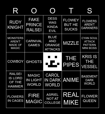 DELTARUNE Chapter 5 Bingo Card
