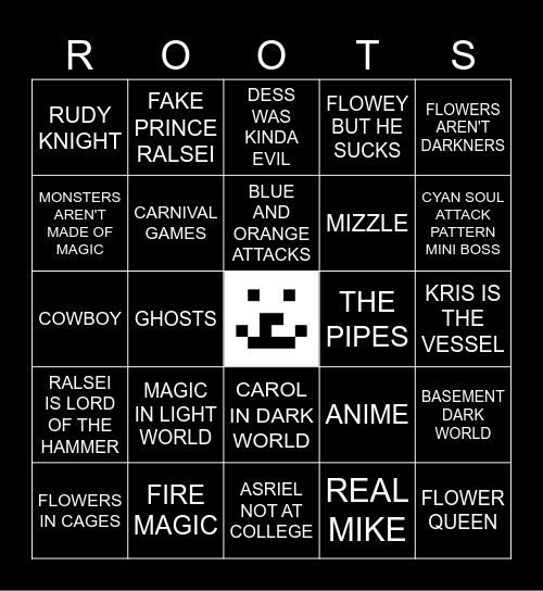 DELTARUNE Chapter 5 Bingo Card