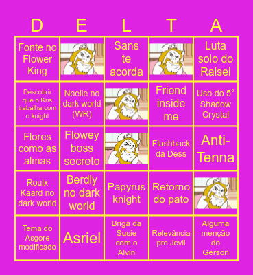 DELTARUNE Capítulo 5 Bingo Card