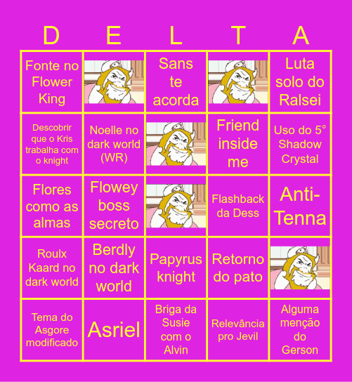 DELTARUNE Capítulo 5 Bingo Card