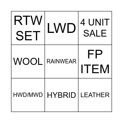 JUNE JOLT Bingo Card