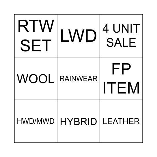 JUNE JOLT Bingo Card