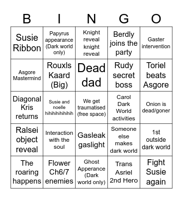 CH5 gas leak bingo Card