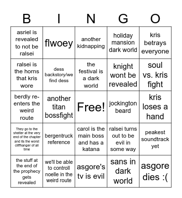 chapter 5 bin Bingo Card