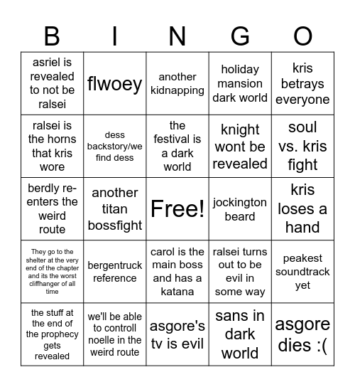 chapter 5 bin Bingo Card