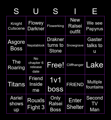 Chapter 5 Bingo Card
