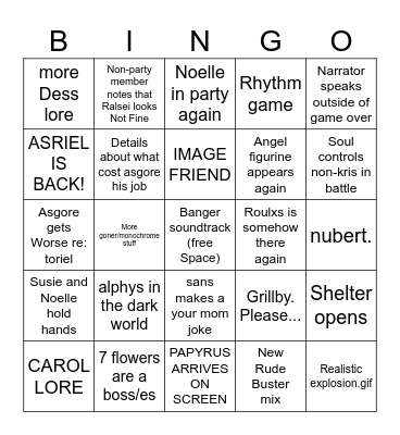 foxtrots ch5 bingo Card