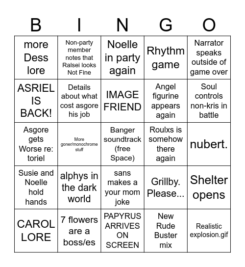 foxtrots ch5 bingo Card
