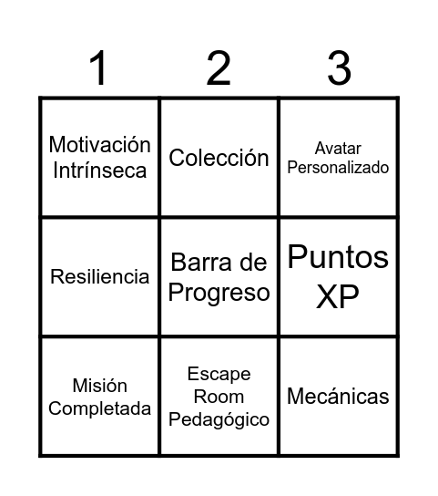 Bingo-Gamificado Bingo Card