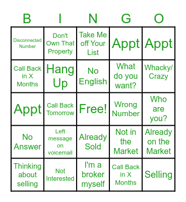 Have Fun! Bingo Card