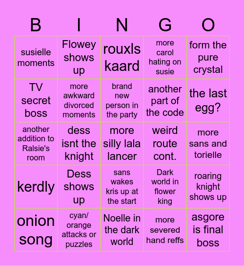 CHAPTER 5 BABY Bingo Card