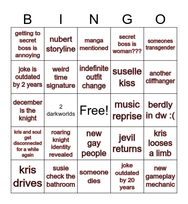 CHAPTER 5 BINGO Card