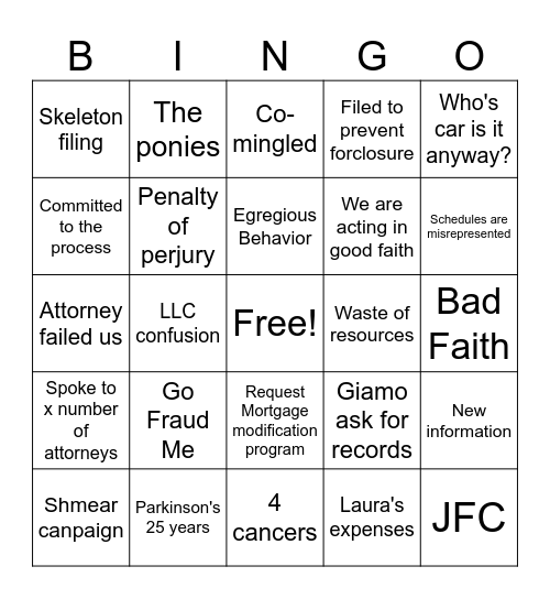 Owens MOC Bingo Card