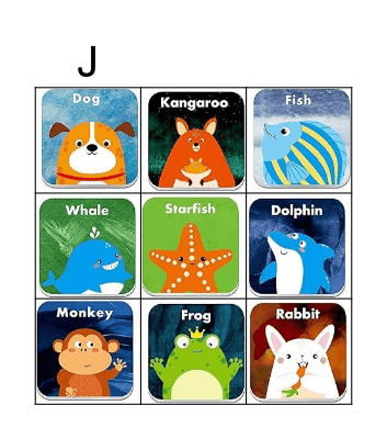 animal bingo Card