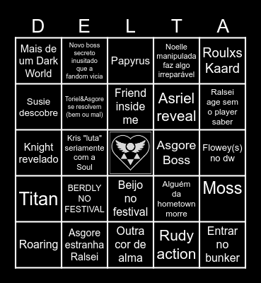 DELTARUNE CH5 BINGO Card