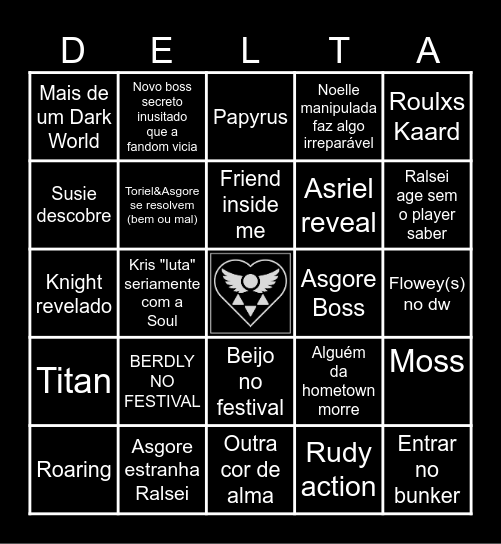 DELTARUNE CH5 BINGO Card