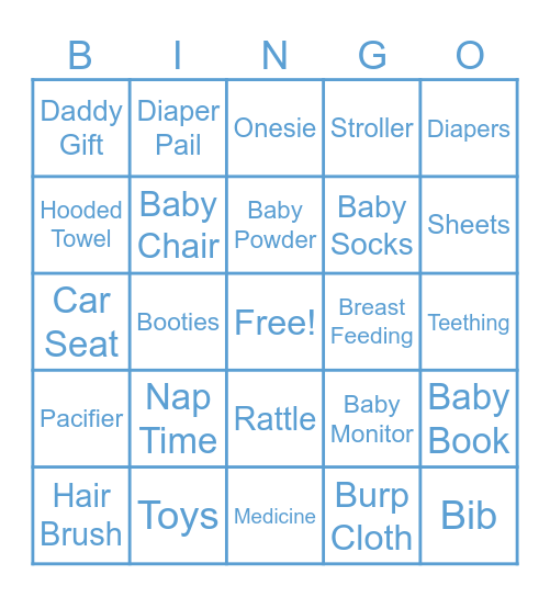 Here Comes the Son Bingo Card