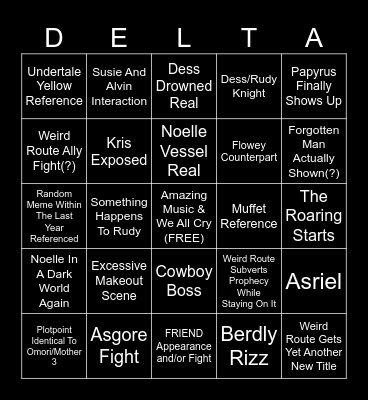 Chapter 5 Bingo Card