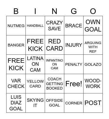 202026 Bingo Card