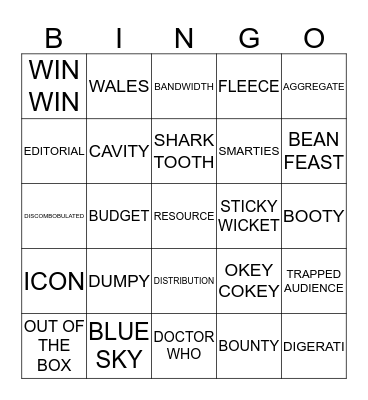 SALES BINGO Card