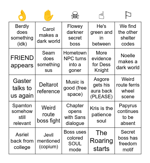Wingo Dingo Bingo Card
