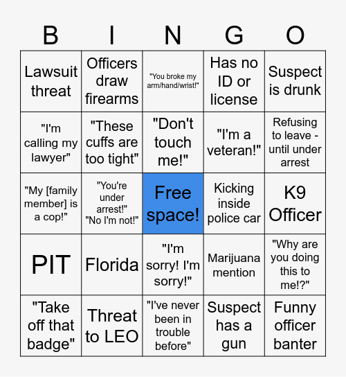 Midwest Safety Bingo Card