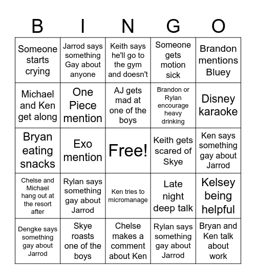 Lobby Squad Triple Birthday Trip Bingo Card